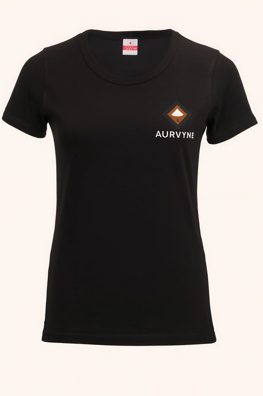 Aurvyne Women’s Fitted T-Shirt – Black