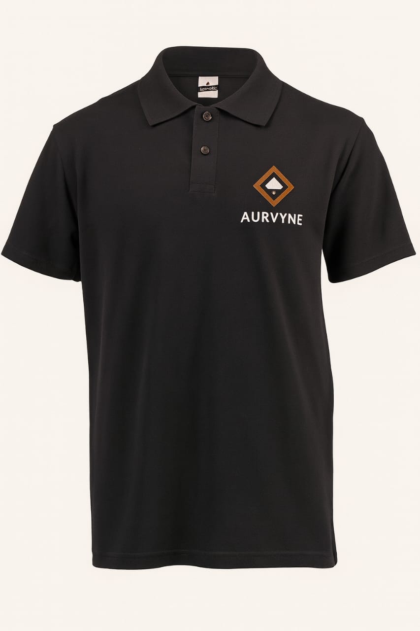 Aurvyne - Classic Black Polo - Bronze Edition